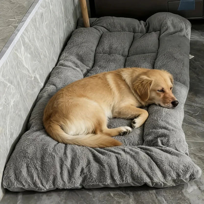 BOOTEELY Extra Large Plush Dog Bed Sofa Thickened Super Soft Polyester Pet Mat Dog Crate Mat Bed For Small Medium Large Dog Bed