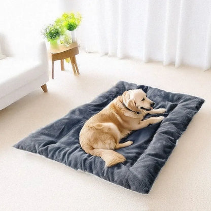 BOOTEELY Extra Large Plush Dog Bed Sofa Thickened Super Soft Polyester Pet Mat Dog Crate Mat Bed For Small Medium Large Dog Bed