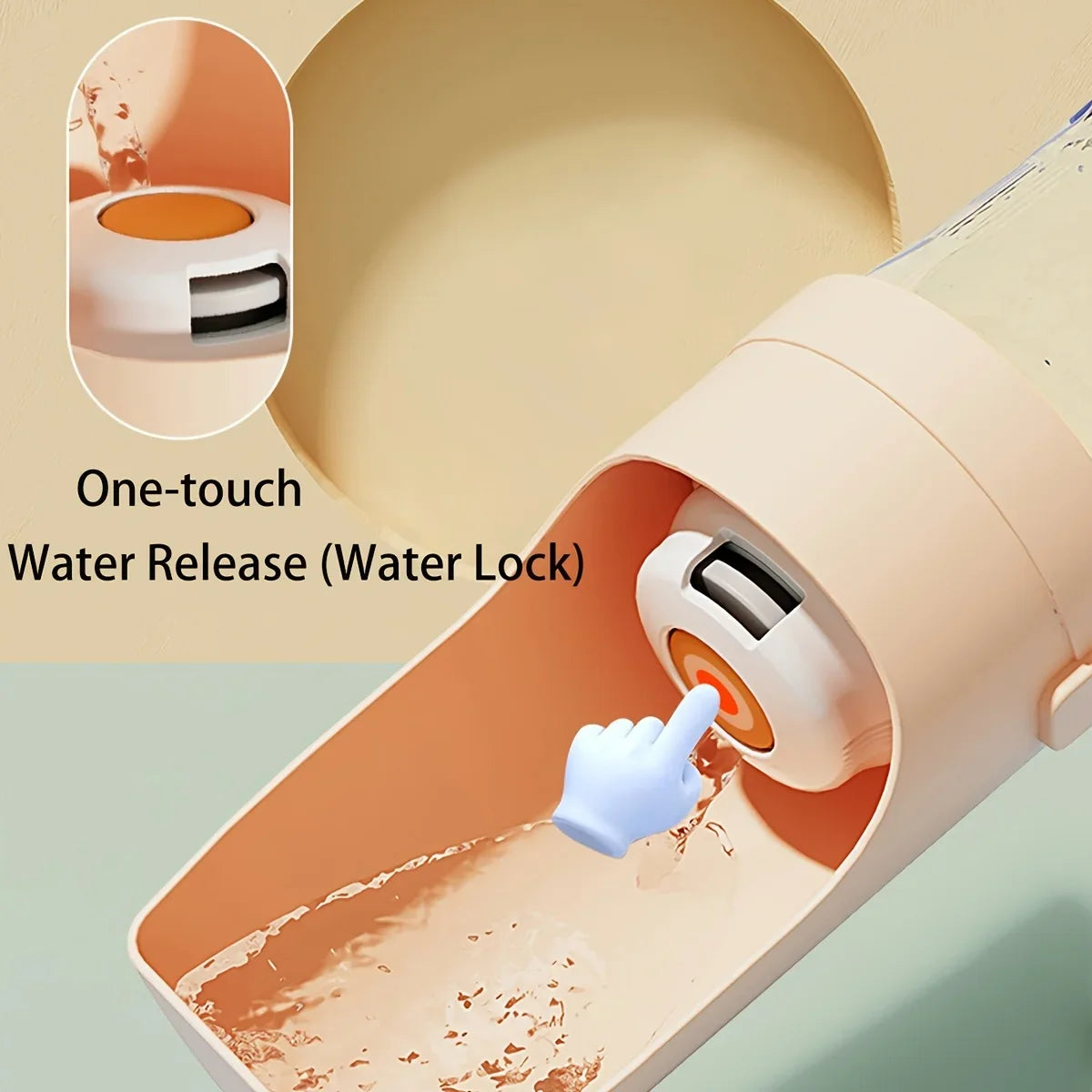 Portable Dog Water Bottle with Dispenser