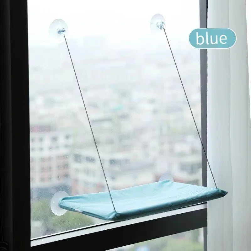 Winter Cat Window Hanging Hammock Bed Suction Cup Space Saving All Seasons Easy Install Pet Bed Cat Climbing Frame