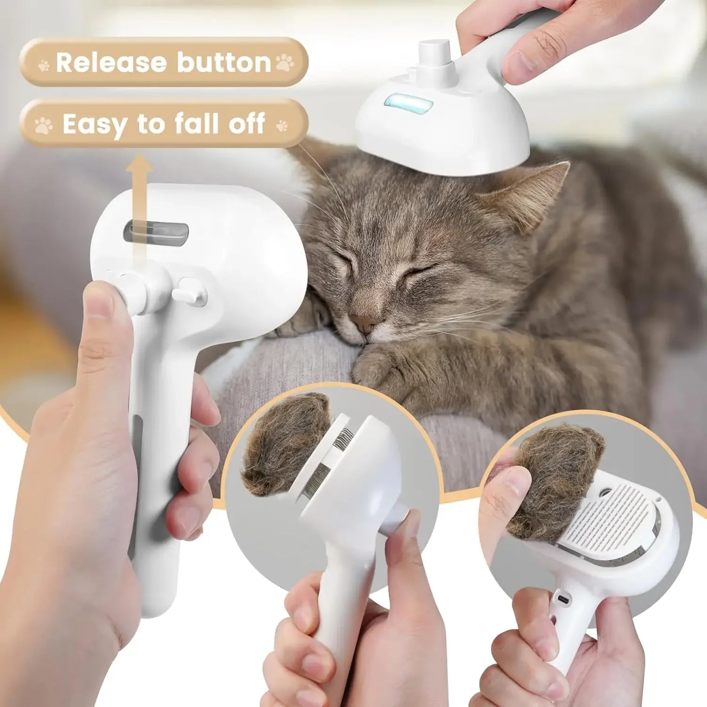AquaGroom™ Brush 🐾💦 — Detangle & Freshen in One Step